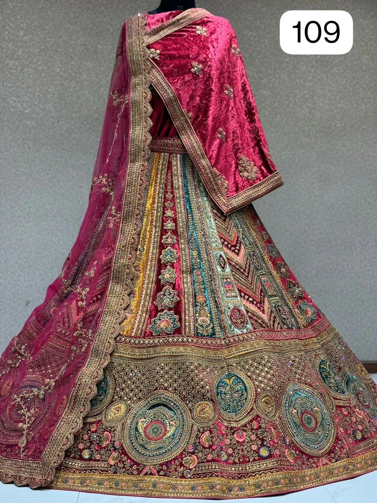 Ssg Creation 105 To 109 Velvet Wholesale Lehenga Catalog — Wholesale Lehenga, MPA wholesale from Surat - Gallery Image 2